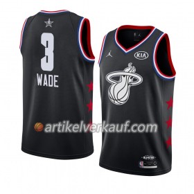 NBA Miami Heat Trikot Dwyane Wade 3 2019 All-Star Jordan Brand Schwarz Swingman - Herren